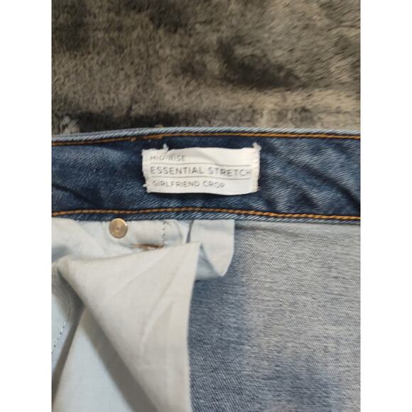 Lane  Bryant  Mid Rise Essential Stretch GirlFriend Crop 28 Jeans - Picture 9 of 9